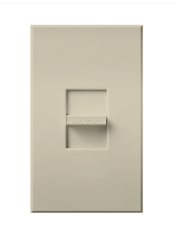 Lutron NTF-10-277-LA Nova T Single-pole Slide-to-off Dimmer - 8A - 277V - Light Almond Finish