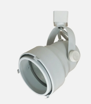 NORA Lighting NTH-149W/L Shroud 1 Light Track Head Ceiling Light L Adapter, Voltage 120V, White Finish