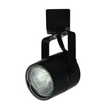 Nora Lighting NTH-683B/L CYL W/O XFM W/L Track Adapter Track Light, Gu10 Socket, Black Finish