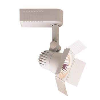 Nora Lighting NTL-208W Barn Door Low Voltage Track Fixture with 50W Integral Electronic Transformer - Finish White