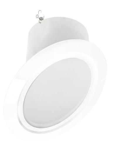 Nora Lighting NTM-616/45W 6" Super Sloped Reflector Trim, White Reflector / White Flange