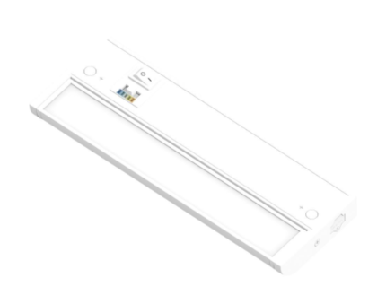 Nora Lighting NUDA-24TWMPW/USB 24" Adjustable LEDUR Under Cabinet with USB Ports, Voltage 120V, Multi-Color Temperature, Matte Powder White Finish