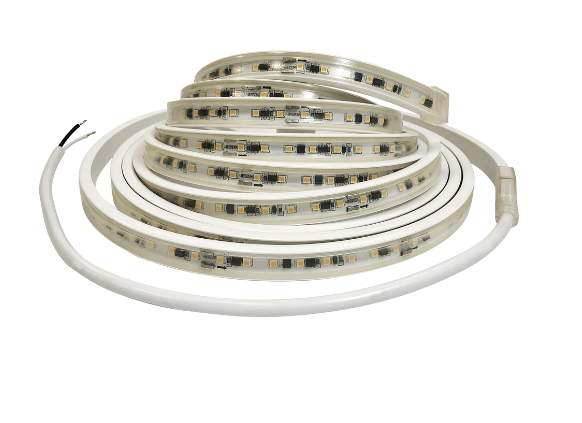Nora Lighting NUTP13-W30-12-930/HW Custom Cut 30-ft 120V Continuous LED Tape Light, 330lm / 3.6W per foot, 3000K, with Mounting Clips and 8' Hardwired Power Cord