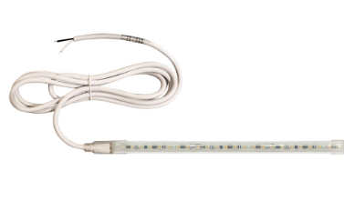 Nora Lighting NUTP13-W48-12-940/HW Custom Cut 48-ft 120V Continuous LED Tape Light, Lumens 330lm / Wattage 3.6W per foot, Color Temperature 4000K, w/ Mounting Clips and 8' Hardwired Power Cord