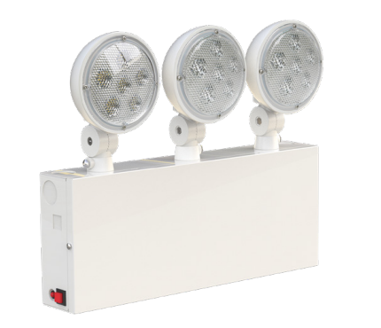 Westgate NYC-LED3BE LED Emergency Light, 3 Head 4.5W, 1200LM, White Finish