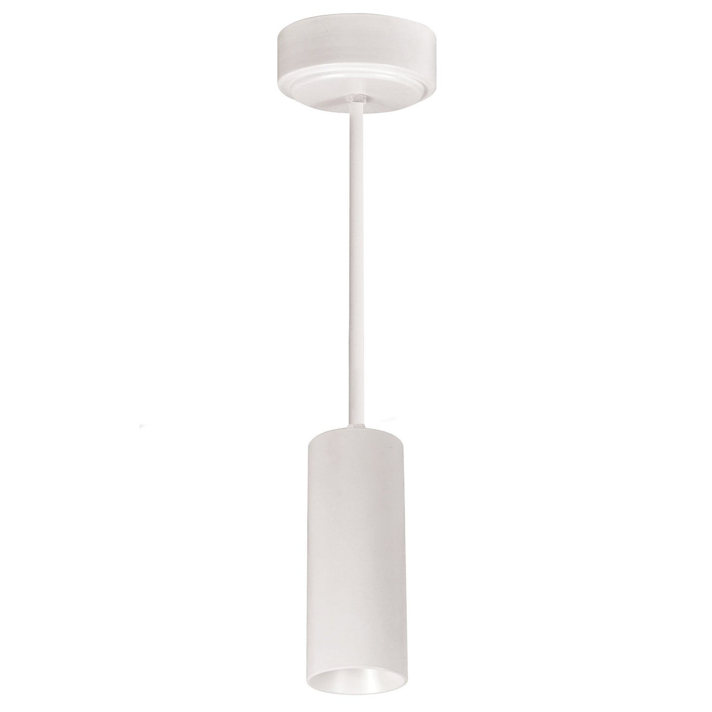 NORA Lighting NYLM-2STCDXWWLE4A/24 2" iLENE Stem Mounted LED Mini Cylinder - 15 Watt - Comfort Dim - 120-277 Volt - Triac/ELV/0-10V, 24-Inch Stem - White Finish