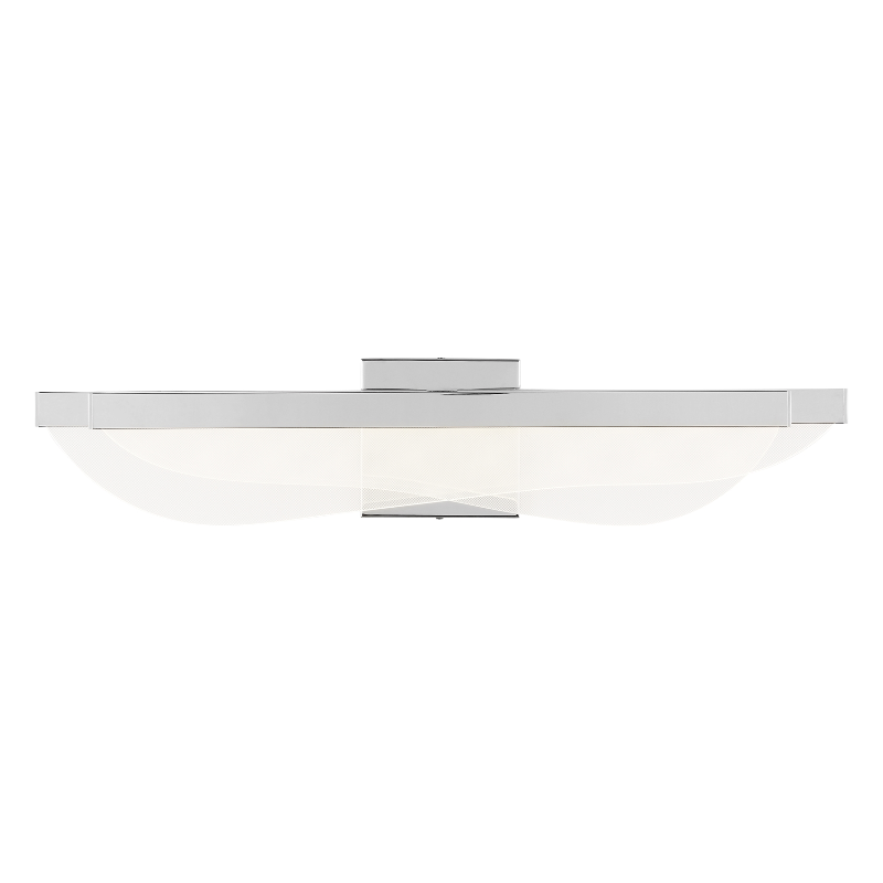 Visual Comfort Architectural 700BCNYR25N-LED930-277 Modern 25" Nyra 25 2-lt LED Bath Bar Light - 277V - CCT: 3000K - Finish: Polished Nickel