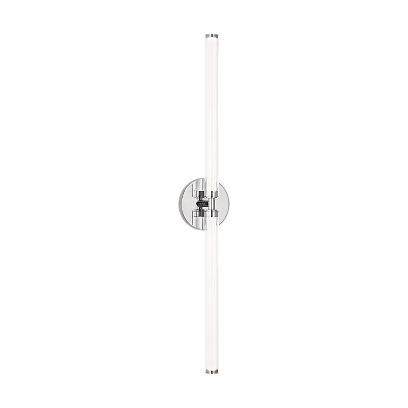 Visual Comfort Architectural SLBA75027PNCG Modern 32" Poza 2-lt Tall LED Wall Sconce Vanity Light - 120V-277V - CCT: 2700K - Finish: Polished NIckel