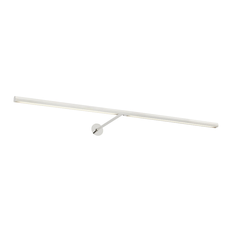 Visual Comfort Architectural 700PLUF30N-LED930 Modern 30" Plural Faceted 1-lt LED Picture Wall Light - 120-277V - CCT: 3000K - Finish: Polished Nickel