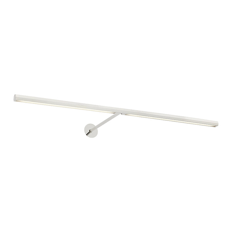 Visual Comfort Architectural 700PLUF24N-LED930 Modern 24" Plural Faceted 1-lt LED Picture Wall Light - 120-277V - CCT: 3000K - Finish: Polished Nickel