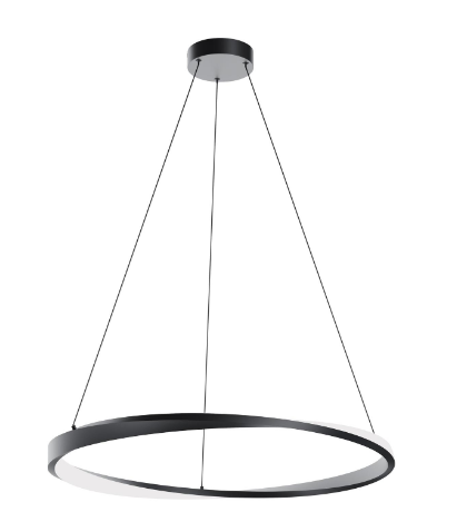 AFX Lighting OBRP32LAJUDBK Oberon 32 Inch LED Pendant Light, 120-277V, Watt 30W, Selectable 5CCT, Black Finish