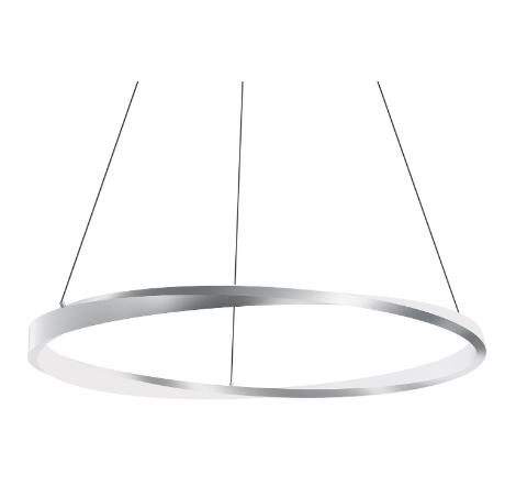 AFX Lighting OBRP40LAJUDSN Oberon 40 Inch LED Pendant Light, 120-277V, Watt 40W, Selectable 5CCT, Satin Nickel Finish