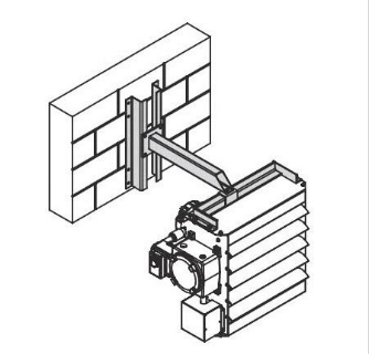 Ouellet OHX-MM1 OHX Wall Mounting Bracket for 5–10 kW Units