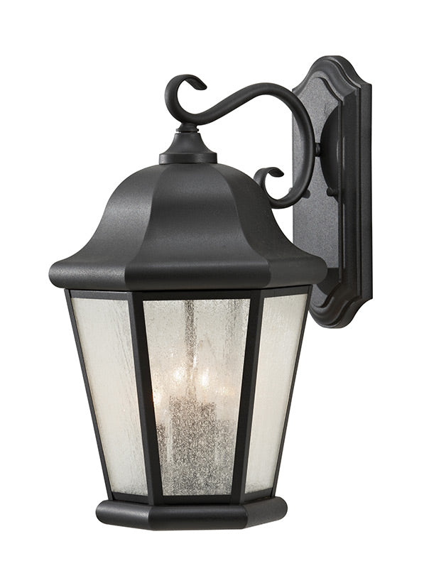 Generation Lighting Martinsville 4 light black outdoor wall lantern