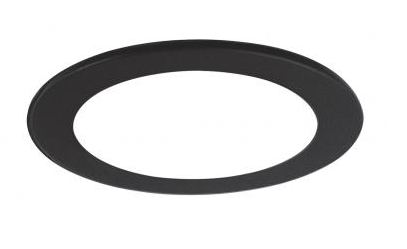 Elco Lighting OM4B 4" Oversized Metal and Plastic Trim Rings, All Black
