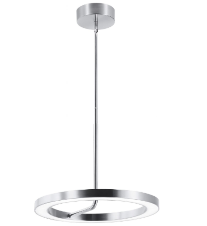 AFX Lighting ONEP18LAJUDPC One 18 Inch LED Pendant Light, 120-277V, Watt 30W, Selectable 5CCT, Polished Chrome Finish