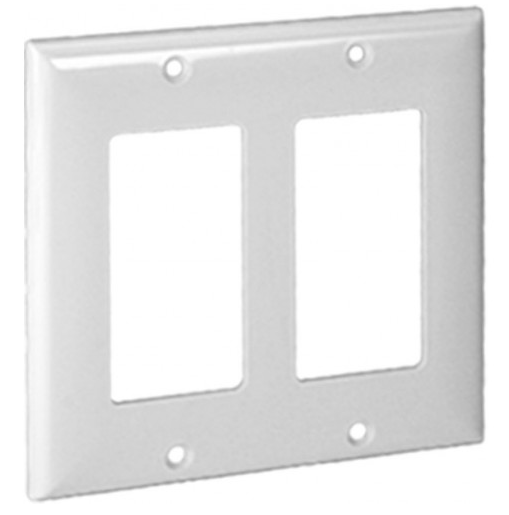 Orbit OP262-BK 2-Gang Decorative Switch or GFCI Standard Size Lexan Wall Plate, Black Finish