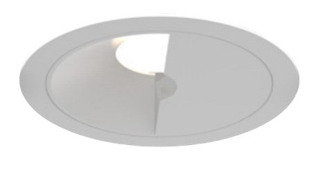 Eurofase Lighting OSC4RT02WL022627WCL Oscar Medium Aperature Round White Wall Wash Recessed Light, CCT 2700K, Matte White Baffle Finish W/ Clear Diffuser
