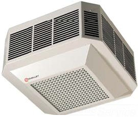 Ouellet ODSAU05077BL ODS Three-Phase Ceiling Surface Mounted Fan Heater - Wattage: 5000W - Voltage: 277V - Finish: White