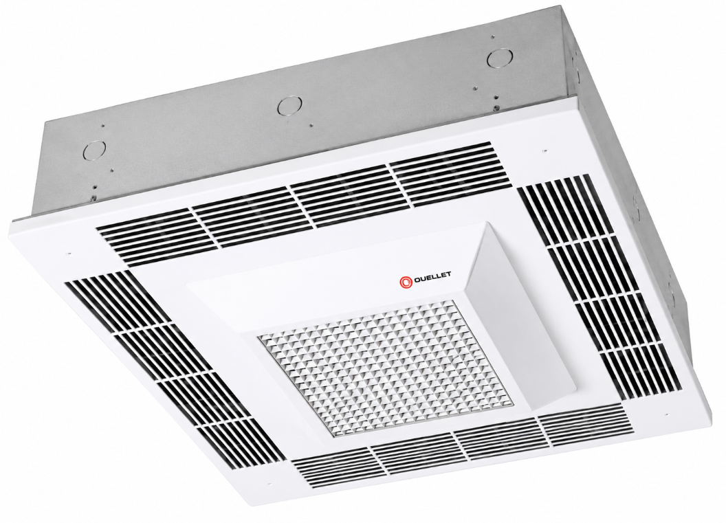 Ouellet ODSRU04004AM ODS Single-Phase Ceiling Recessed Mounted Fan Heater - Wattage: 4000W - Voltage: 480V - Finish: Almond