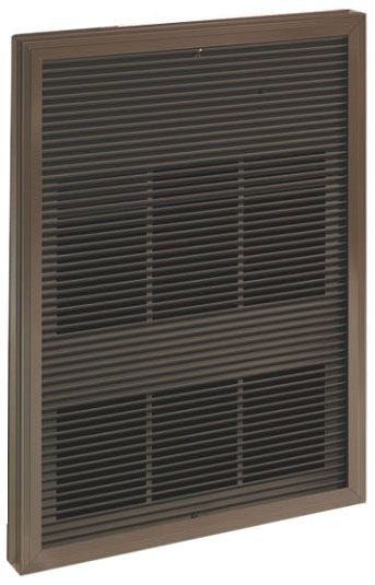 Ouellet OAWH02004BZ-TAV Single Phase Architectural Aluminum Wall Fan Heater - Tamperproof Thermostat - Single Pole - Wattage: 2000W - Voltage: 480V - Finish: Bronze