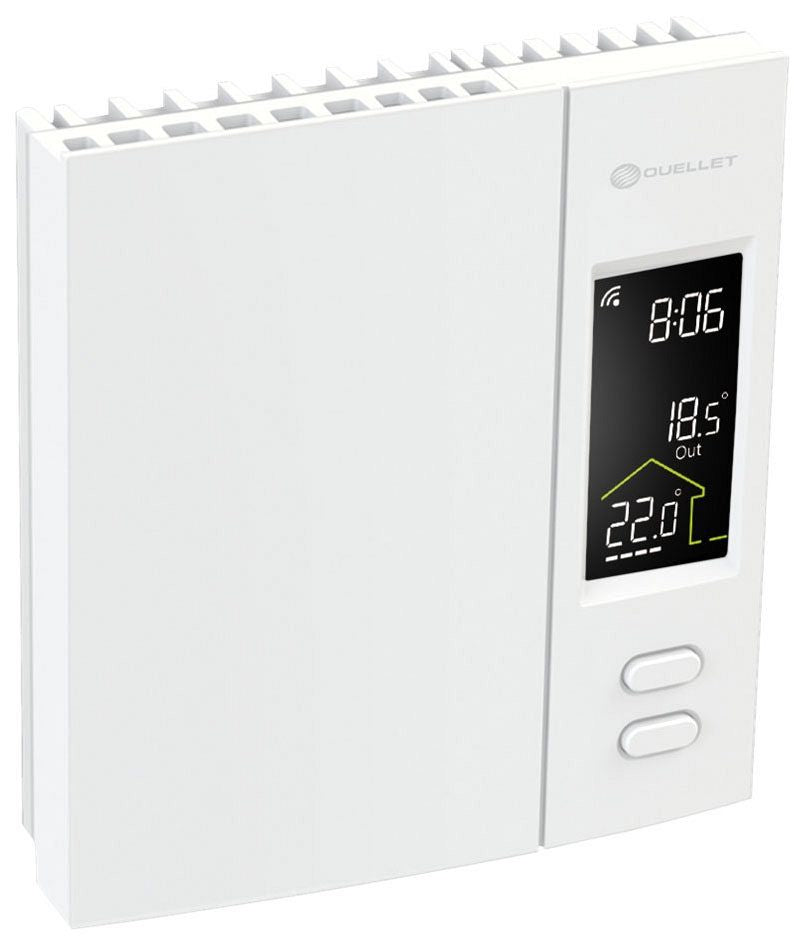 Ouellet OTH4000-ZB Smart Electronic Thermostat with Zigbee - Rated for up to 16.7A - Voltage: 120-240V - Finish: White