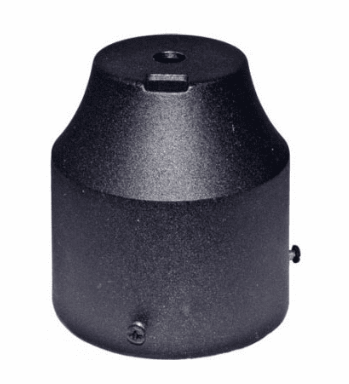 Dabmar Lighting P-BRK-P10-3/8-B Cast Aluminum Post Top Fixture Mounting Bracket with 3/8" NPT, Black Finish
