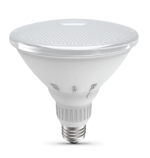 Feit Electric PAR38/ADJ/930CA/4 10.5W (90W Replacement) Bright White (3000K) E26 Base PAR38 Dimmable BeamChoice Reflector LED Light Color Temperature 3000K, Wattage 10.5W, Voltage 120V Pack 4