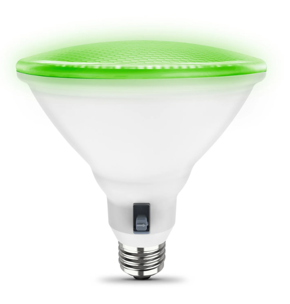 Feit Electric PAR38/RGW/CA Red Green White PAR38 Reflector Color Temperature 3000K , Wattage 5W, Voltage 120V Pack 1