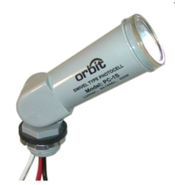 Orbit PC-1S Photo Cell 1000VA Swivel Photoelectric Control, Voltage 120V, Wattage 1200W