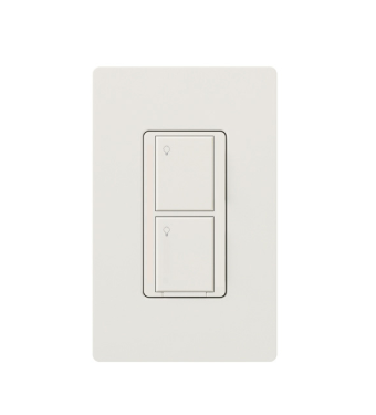 Lutron PD-5S-DV-WH Energi TriPak - 2-Button RF Switch - 5A - White Finish