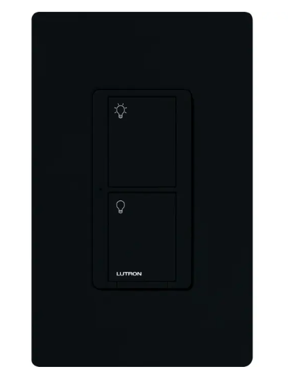 Lutron PD-6ANS-BL Caseta Wireless Multi-Location In-Wall Switch - Black Finish
