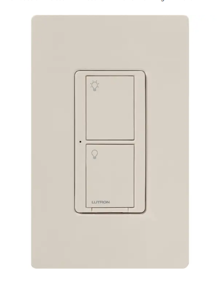 Lutron PD-6ANS-LA Caseta Wireless Multi-Location In-Wall Switch - Light Almond Finish
