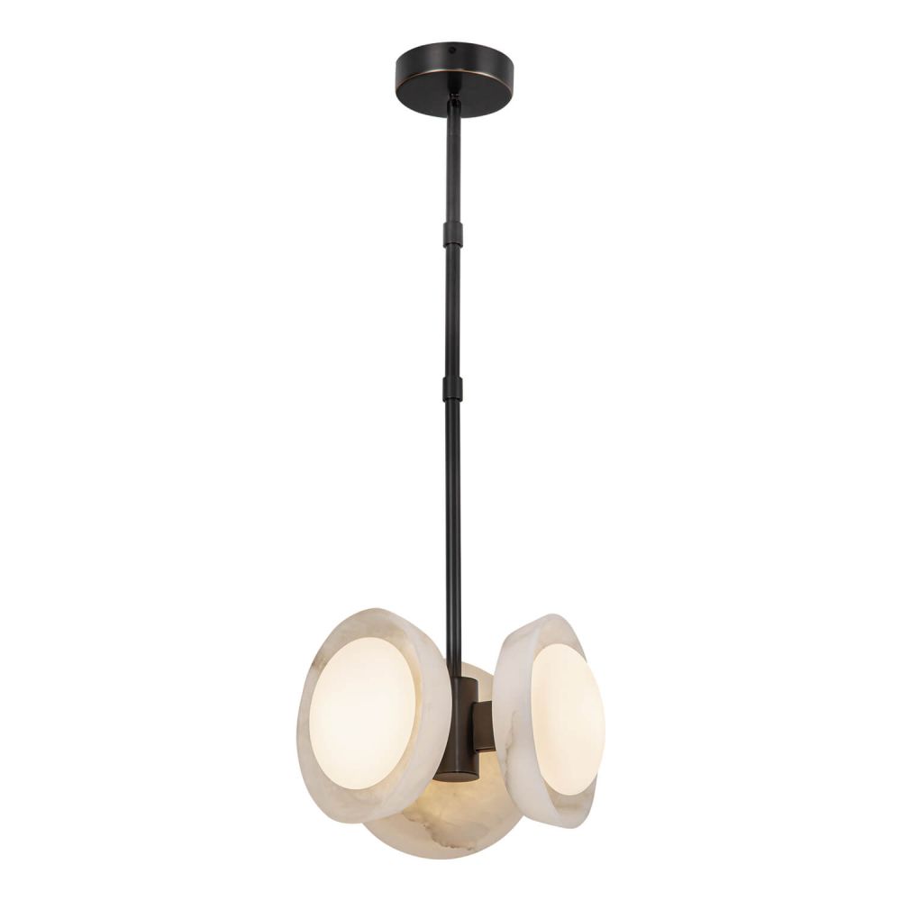 Alora Lighting PD320313UBAR Alonso LED 12.63 inch Pendant Ceiling Light in Urban Bronze and Alabaster