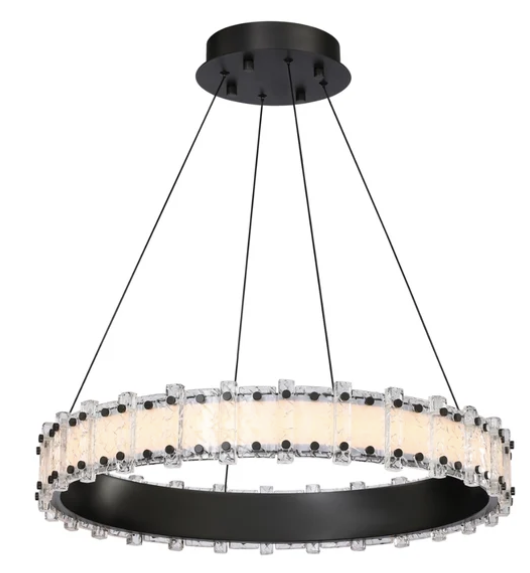 SDQ Lighting PD35636UB Akershus 36" Contemporary LED Flush Mount Lighting, Urban Bronze Finish