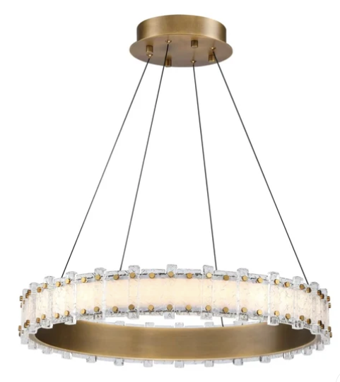 SDQ Lighting PD35636VB Akershus 36" Contemporary LED Flush Mount Lighting, Vintage Bronze Finish