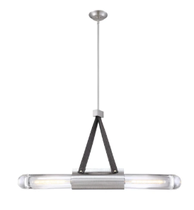 SDQ Lighting PD36144SN Loire 43.5" Contemporary Drop Pendant Light, Wattage 120W, Satin Nickel Finish