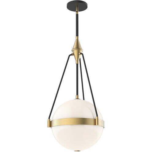 Alora Mood PD406414BGGO Harmony 3 Light 13.5 inch Brushed Gold Pendant Ceiling Light in Glossy Opal