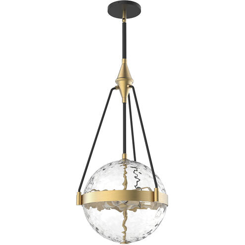 Alora Mood PD406414BGWC Harmony 3 Light 13.5 inch Brushed Gold Pendant Ceiling Light in Clear Water Glass