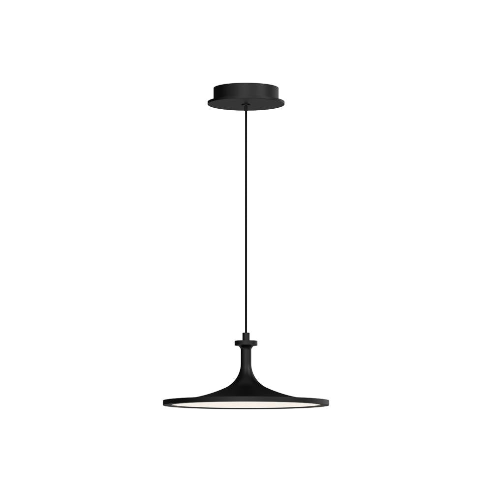 Alora Mood PD418012MB-UNV Issa 12-in Matte Black LED Pendant Ceiling Light