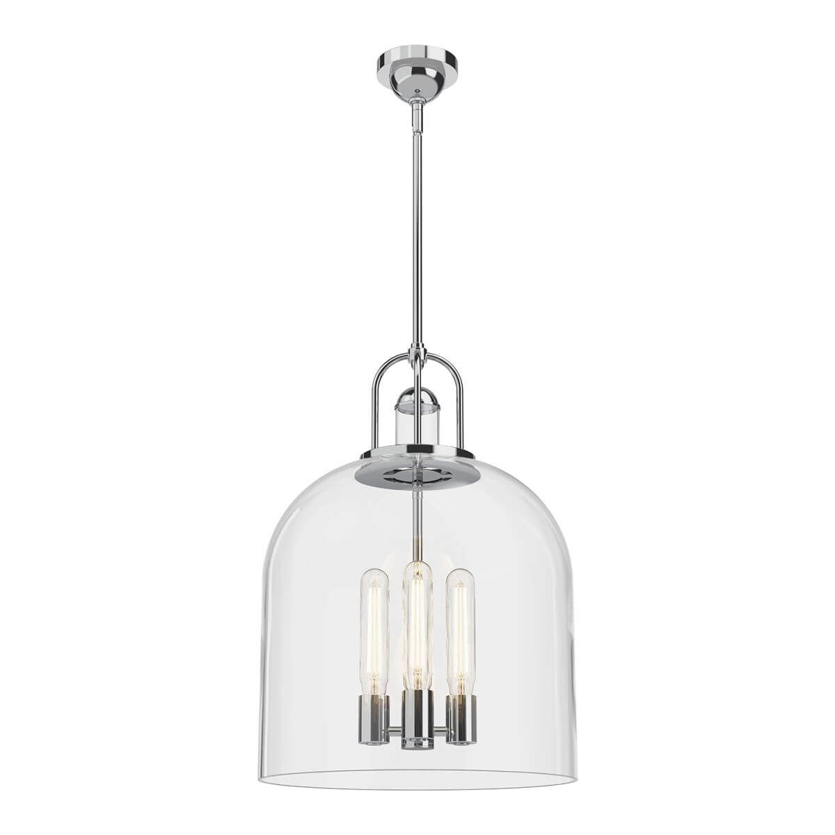 Alora Mood PD461104CH 16" Lancaster 4-Light Chrome Pendant with Clear Glass