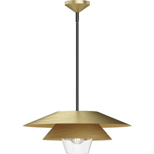 Alora Mood PD475120BGCL Tetsu 1 Light 19.5 inch Brushed Gold Pendant Ceiling Light