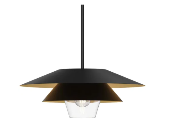 Alora Mood PD475120MBCL Tetsu 1 Light 19.5 inch Matte Black Pendant Ceiling Light