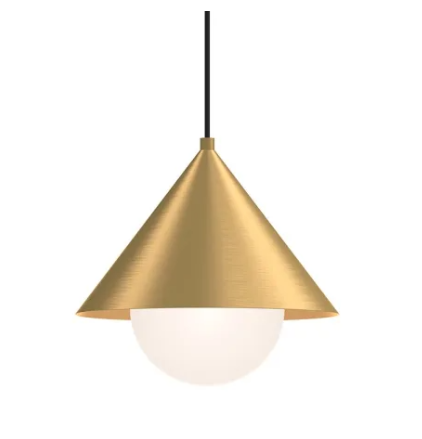 Alora Mood PD485214BGOP Remy 1 Light 13.5 inch Brushed Gold Pendant Ceiling Light