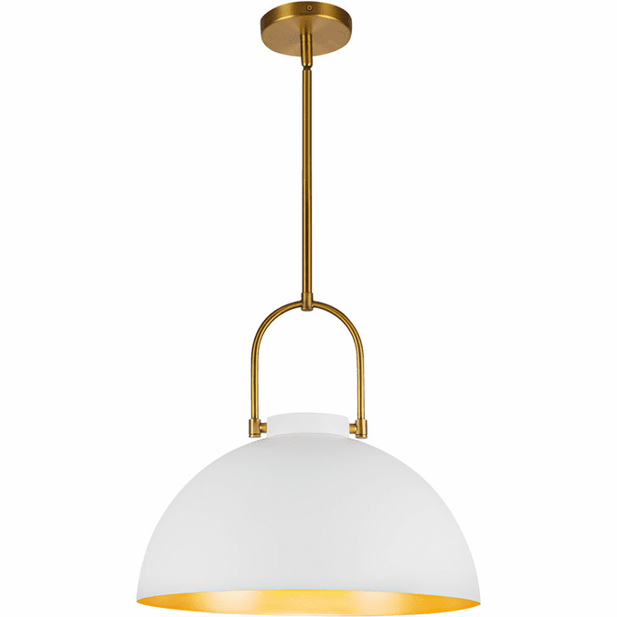 Alora Mood PD504016WH Harper 1 Light 15.75 inch White Pendant Ceiling Light