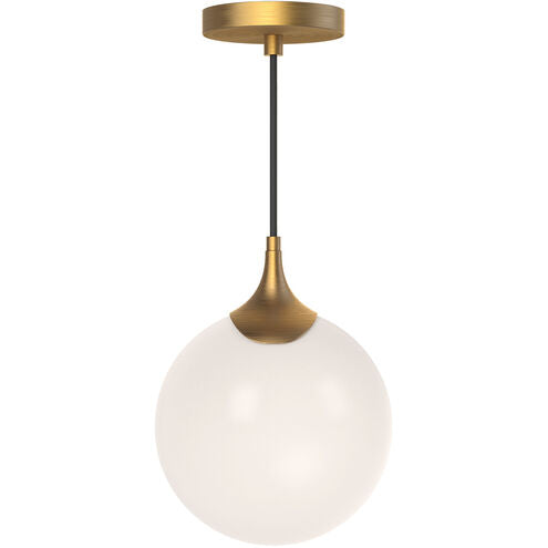 Alora Mood PD505108AGOP Nouveau 1 Light 7.88 inch Aged Gold Pendant Ceiling Light