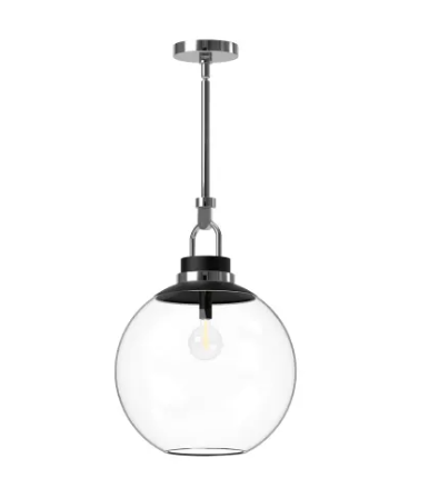Alora Mood PD520516CHCL Copperfield 16" Wide Pendant with Clear Glass Shade