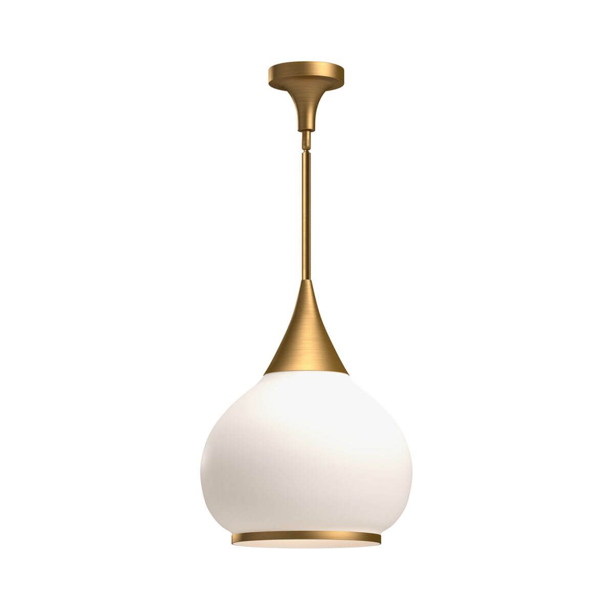 Alora Mood PD524214AGOP 14" Hazel 1-Light Pendant - Aged Gold / Opal Glass