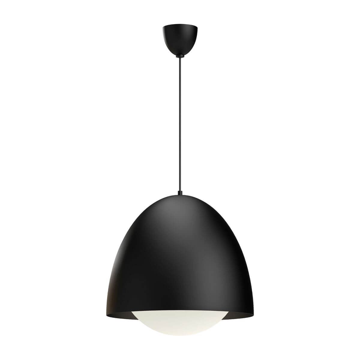 Alora Mood PD529220MBOP 20" Kenji 1-Light Pendant - Matte Black / Opal Glass