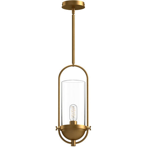 Alora Mood PD539018AGCL Cyrus 1 Light 5 inch Pendant Ceiling Light Aged Gold Finish